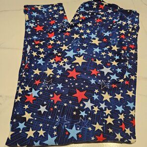 New LuLaRoe TC Stars 4th of July Leggings